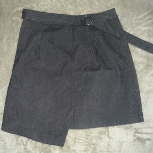 SHEIN Charcoal Asymmetrical Skirt